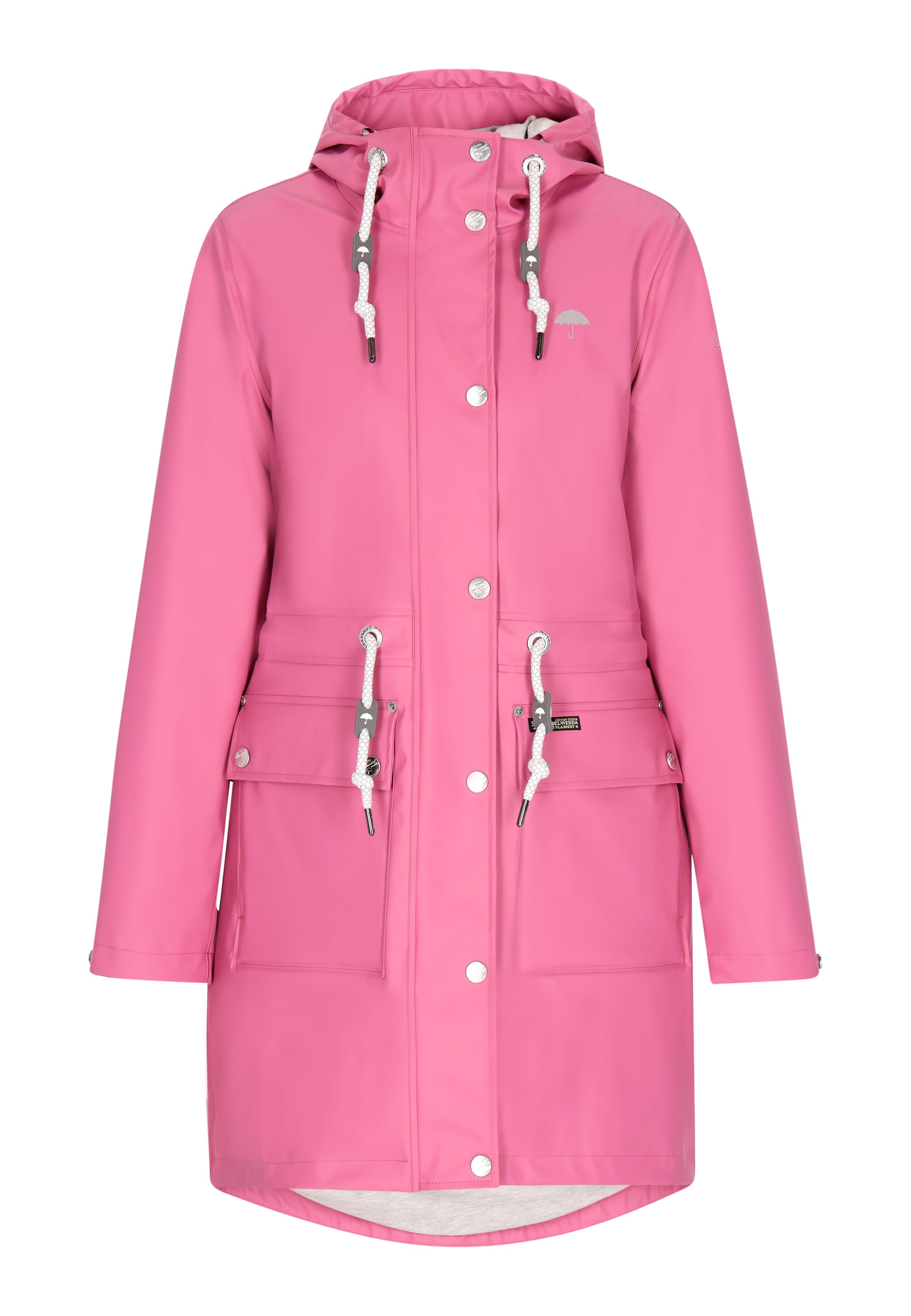 Schmuddelwedda Raincoat in Pink: front