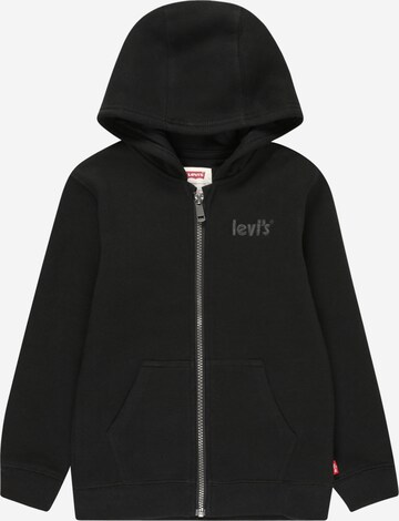 LEVI'S Zip-Up Hoodie in Black: front
