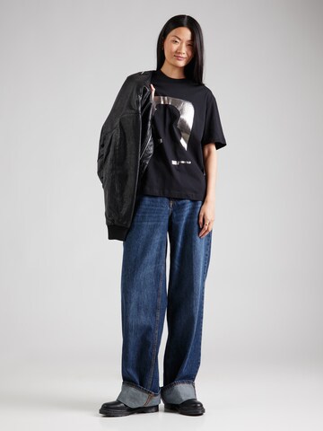 KARL LAGERFELD JEANS Majica | črna barva