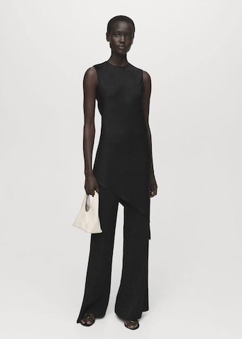 MANGO Wide leg Pants 'Harry' in Black: front