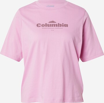 T-shirt fonctionnel 'North Cascades' COLUMBIA en violet : devant