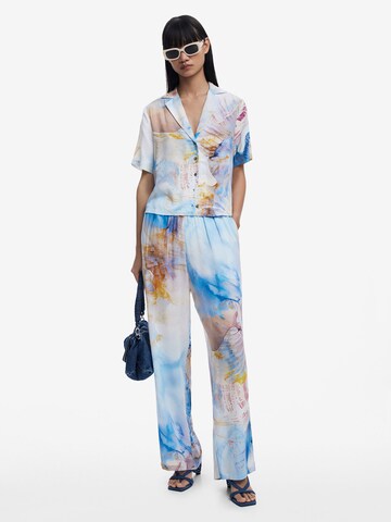 Desigual Loosefit Broek in Blauw
