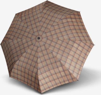 Doppler Parapluie 'Carbonsteel Mini' en noisette / brun foncé / rouge / blanc, Vue avec produit