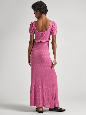 Pepe Jeans Knitted dress 'GOLDIE' in Pink