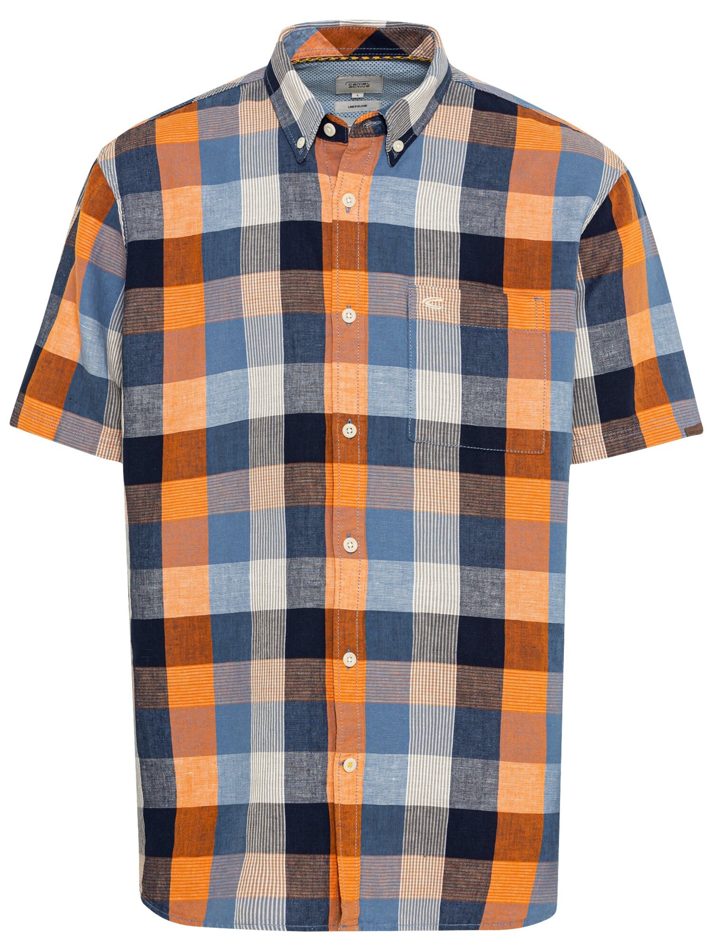 CAMEL ACTIVE Regular fit Overhemd in Blauw: voorkant