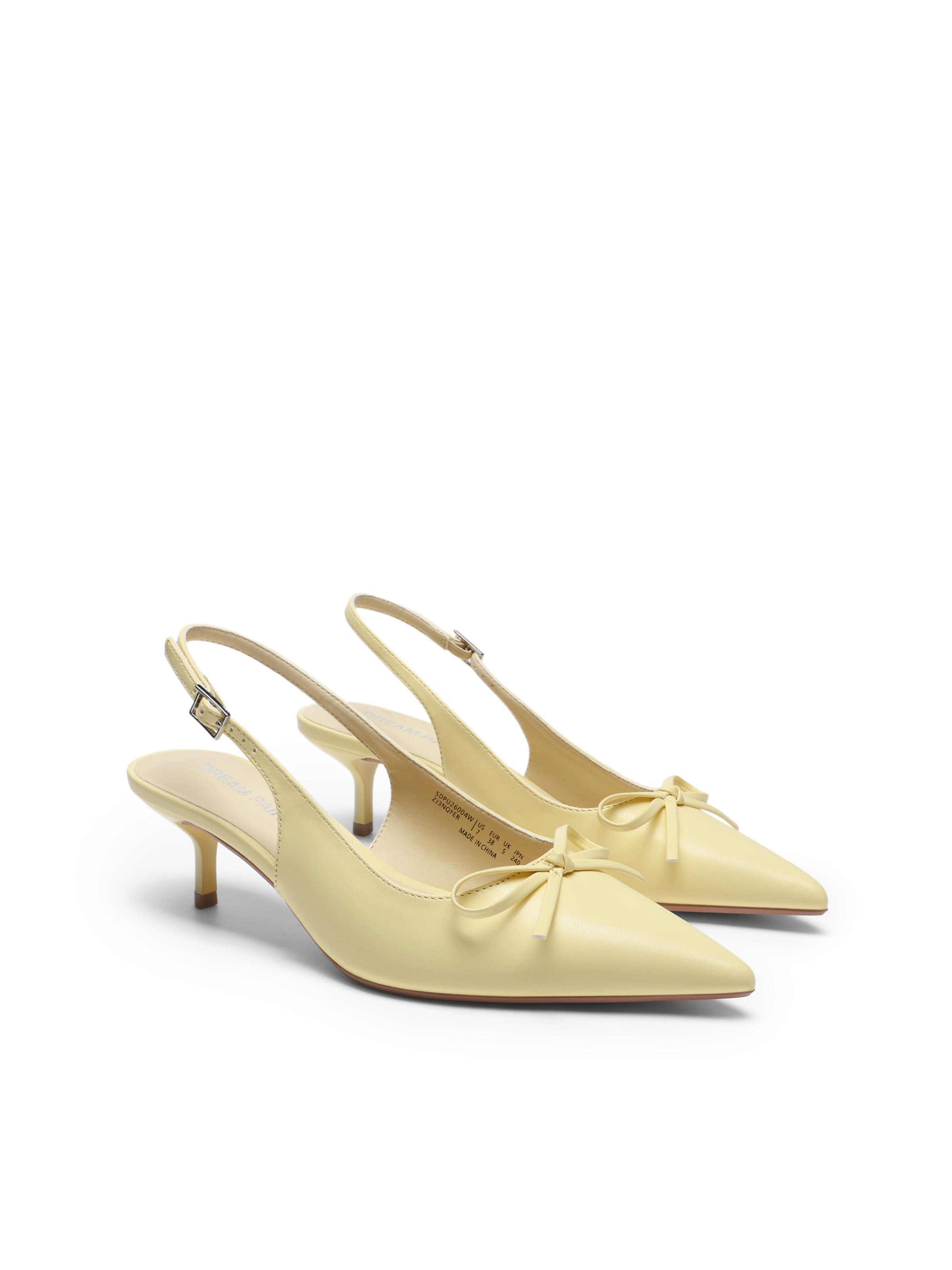 Décolleté sling di Dream Pairs in giallo