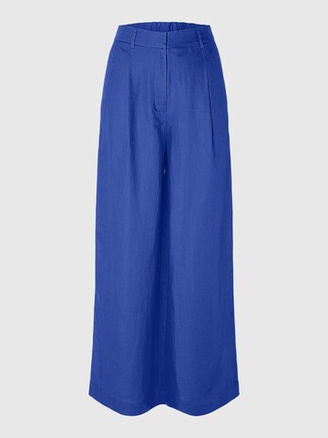 Regular Pantalon à plis 'SLFLyra' SELECTED en bleu : devant
