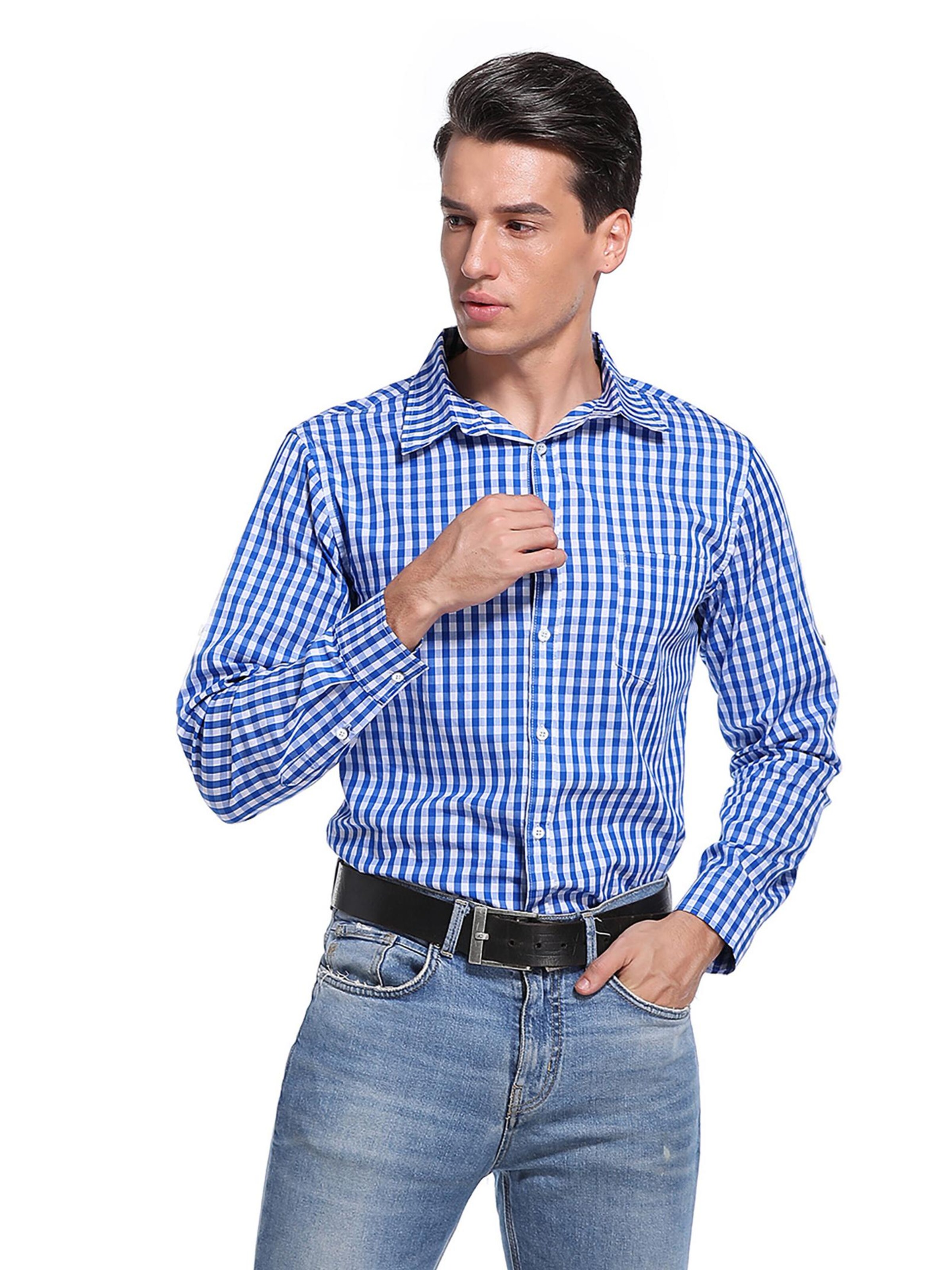 Yesfashion Regular Fit Hemd in Blau