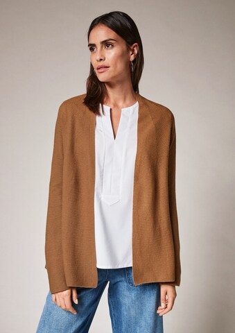 comma casual identity Knit Cardigan in Brown: front