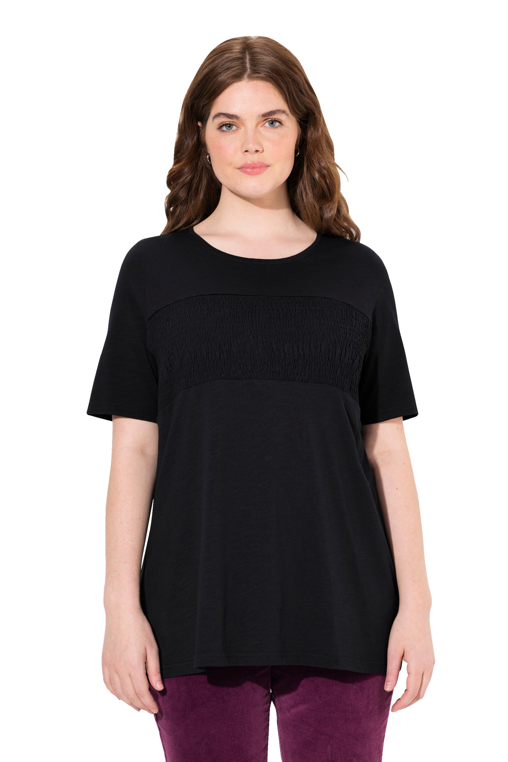 Ulla Popken Shirt in Black: front