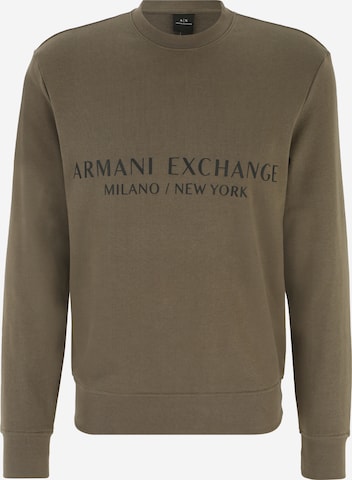 ARMANI EXCHANGE Sweatshirt in Green: front