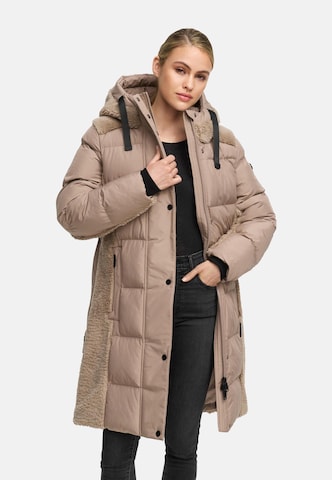 NAVAHOO Wintermantel in Beige: voorkant