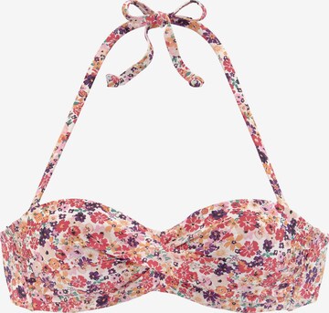 JETTE Bandeau Bikini felső - lila: elől