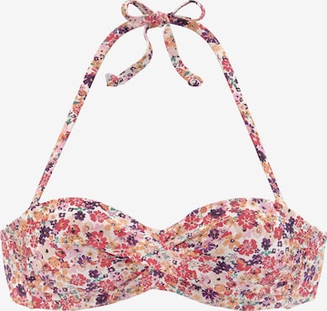 JETTE Bandeau Bikini felső - lila: elől