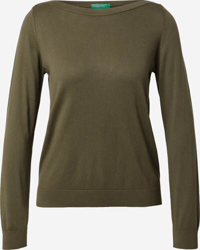UNITED COLORS OF BENETTON Pullover in dunkelgrün, Produktansicht