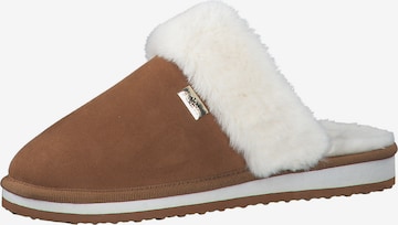 s.Oliver Slipper in Brown: front