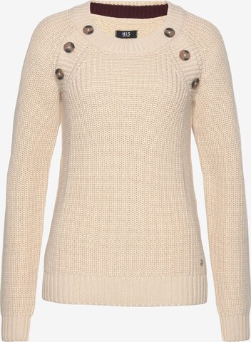 H.I.S Sweater in Beige: front