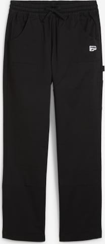 Regular Pantalon de sport 'Down Town' PUMA en noir : devant