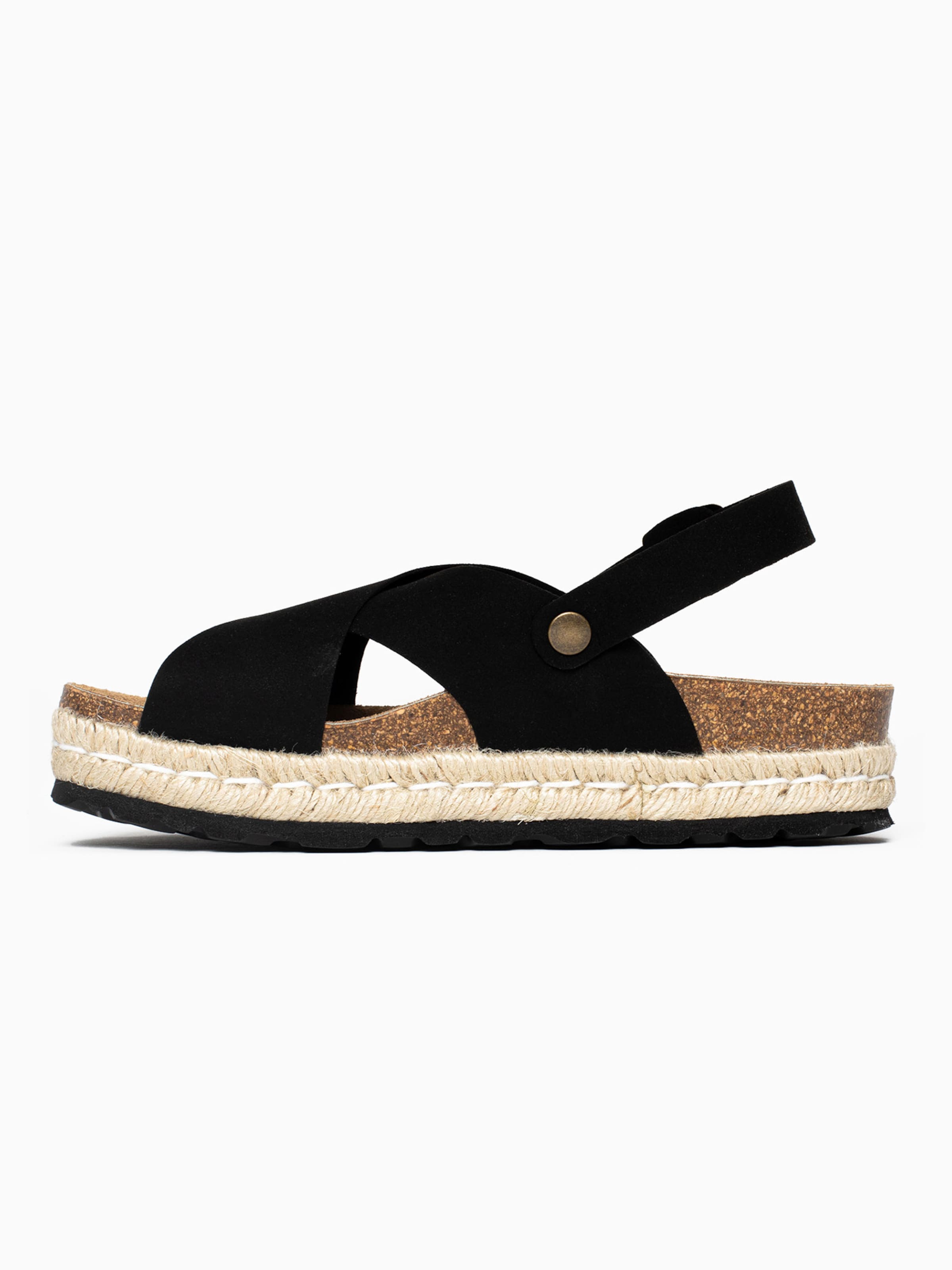 Bayton - Sandálias com tiras 'Leida' em preto