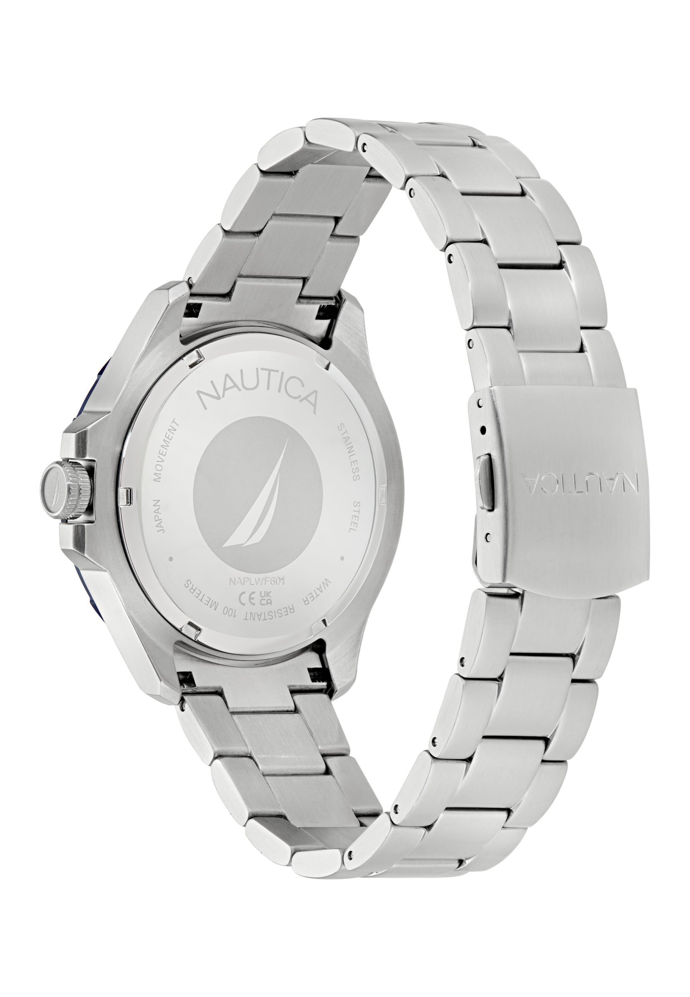 Montre à affichage analogique '  LEEWAY ' NAUTICA en argent