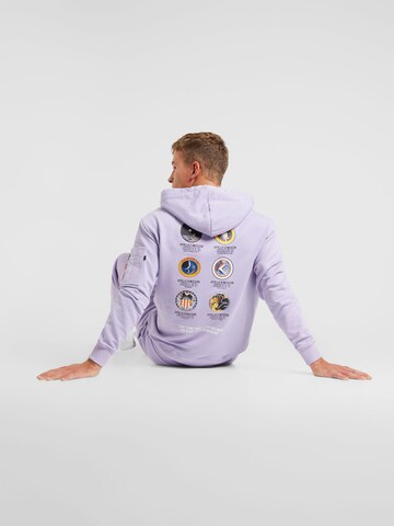 ALPHA INDUSTRIES Sweatshirt 'Apollo Mission' in Lila