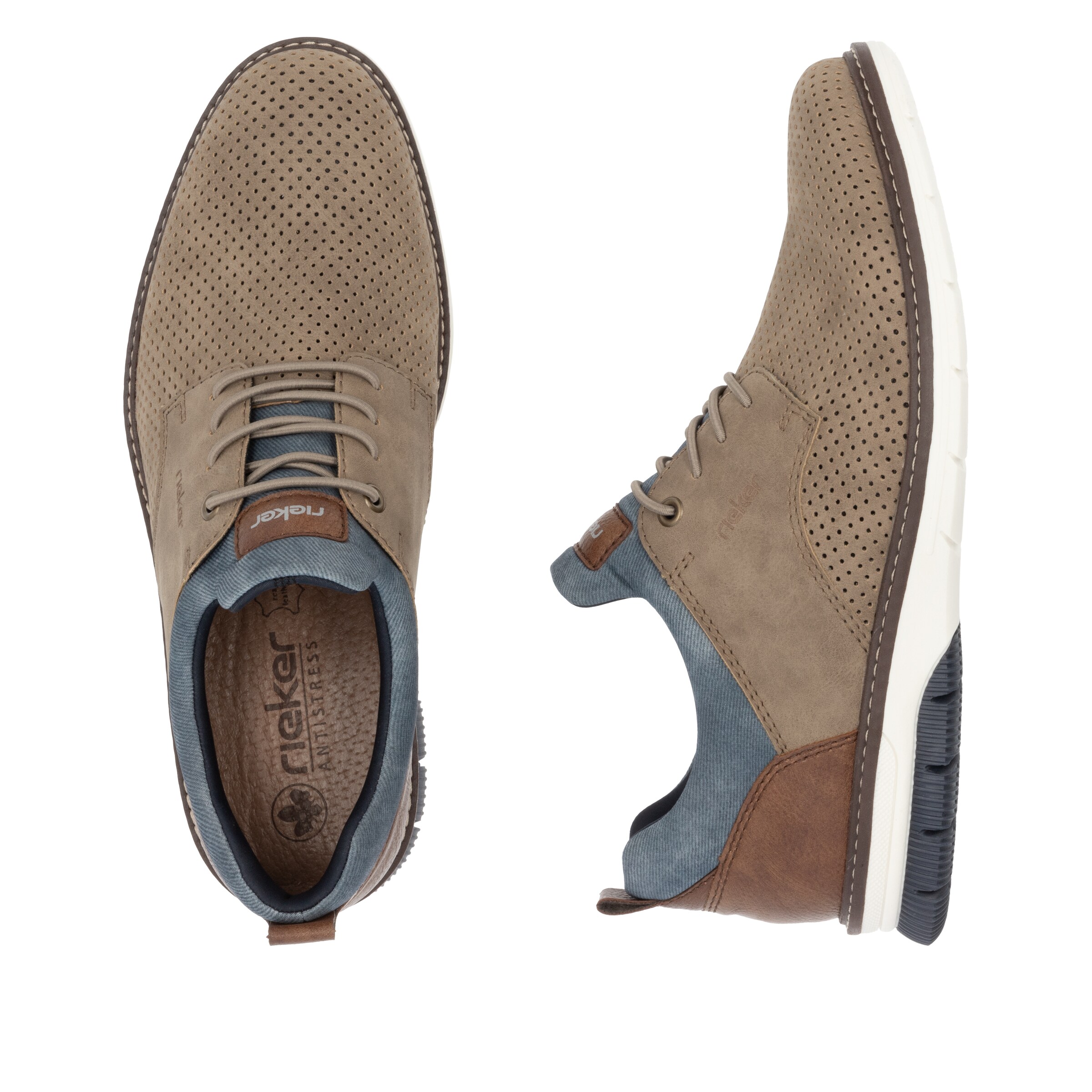 Rieker Schnürschuh in Braun