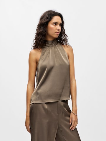 OBJECT - Top en marrón: frente