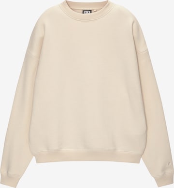 Pull&Bear Sweatshirt i vit: framsida