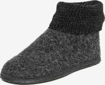Gottstein Slippers 'Hüttenschuhe Wool Venture High' in Grey: front