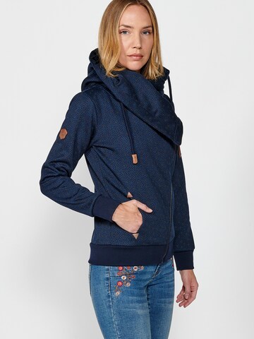 KOROSHI Sweatjacke in Blau