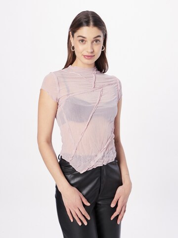 TOPSHOP Shirt in Roze: voorkant