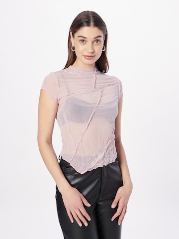 TOPSHOP Shirt in Pink: front