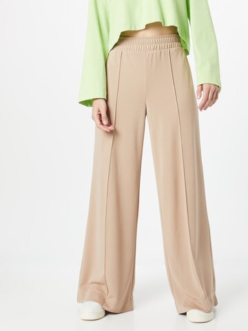 ESPRIT Wide leg Pants in Beige: front