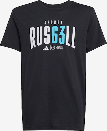 T-Shirt fonctionnel 'Mercedes - AMG Petronas Formula One Team George Russell' ADIDAS PERFORMANCE en noir : devant