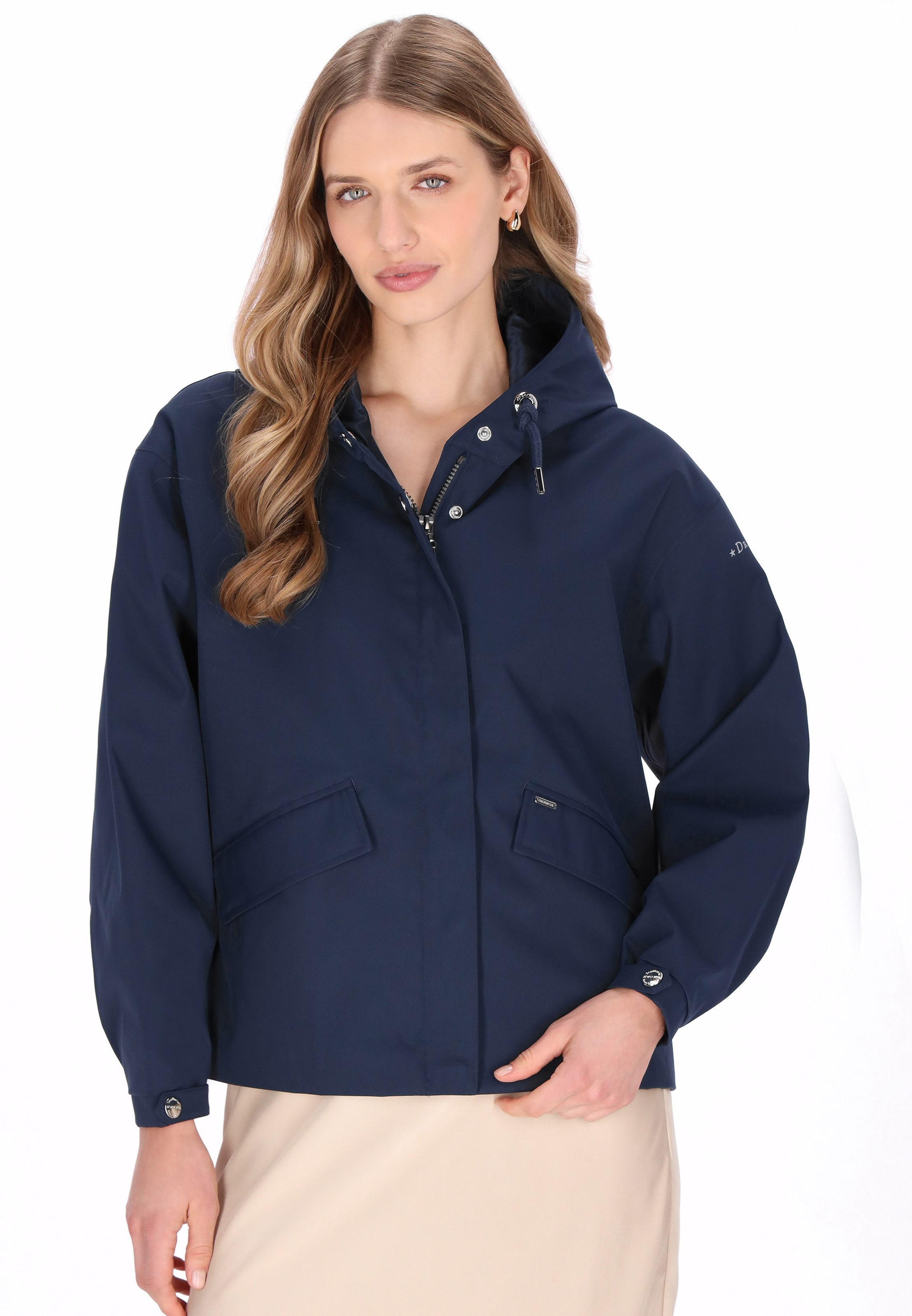 DreiMaster Klassik Between-season jacket in Blue: front