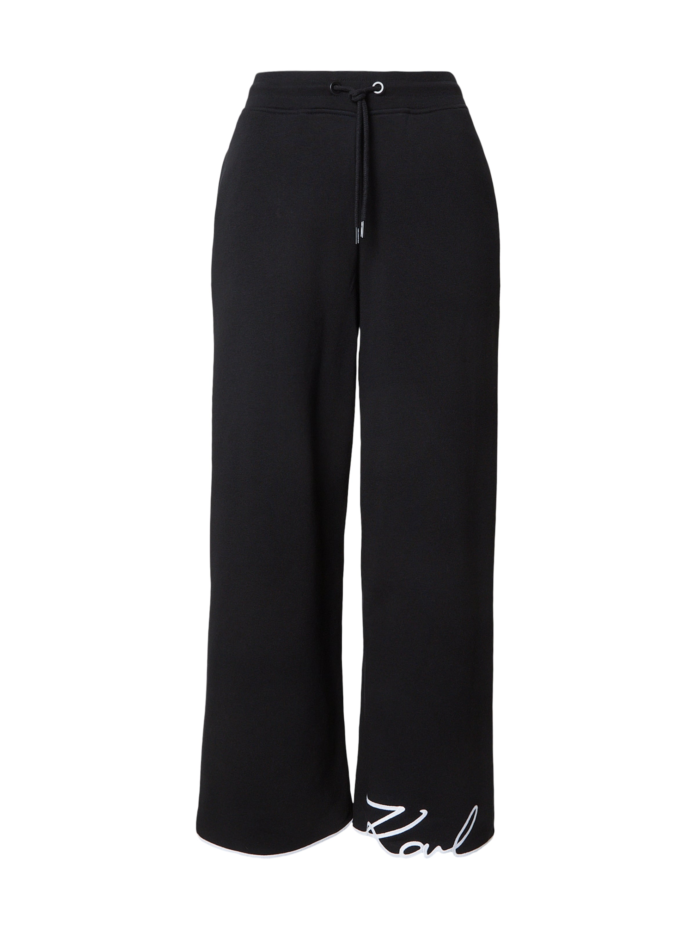 Loosefit Pantaloni di Karl Lagerfeld in nero: frontale