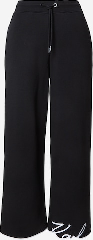 juoda Karl Lagerfeld Laisvas Kelnės: priekis