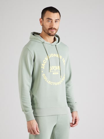 žalia JACK & JONES Megztinis be užsegimo: priekis