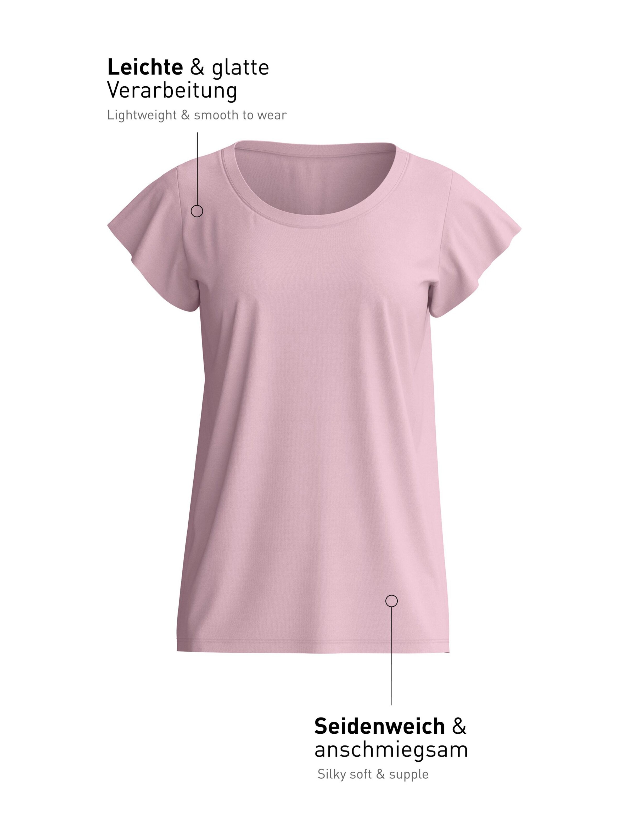 Camicia da notte 'DEEPSLEEPWEAR Balancing' di CALIDA in lilla