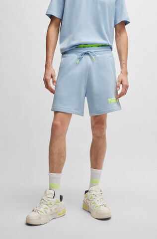 HUGO Loosefit Shorts 'Dapalmi' in Blau: predná strana