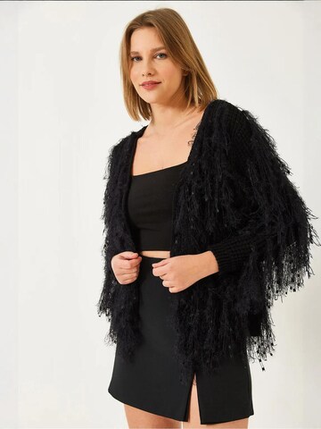 Bianco Lucci Strickjacke in Schwarz