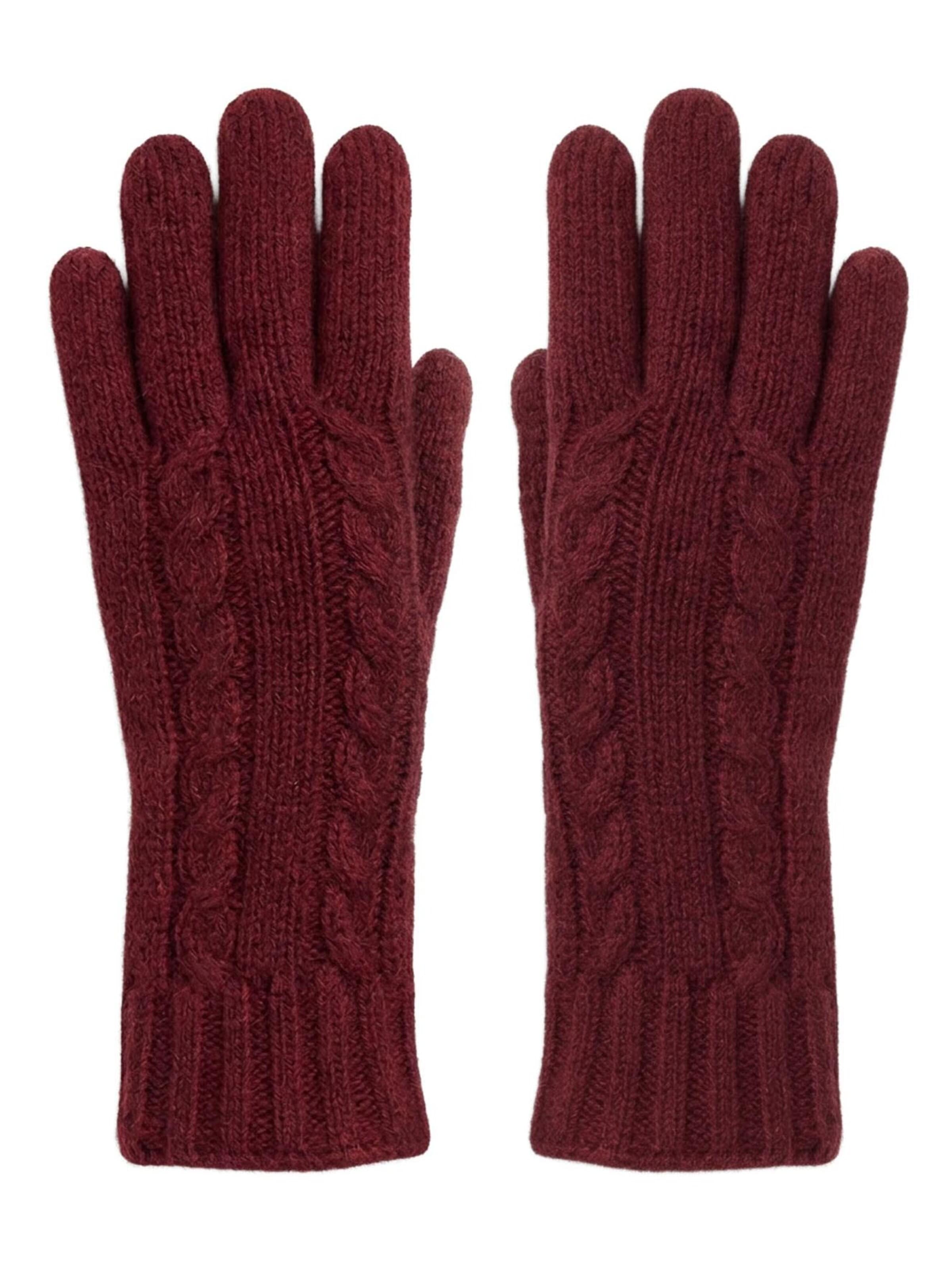 Il Lanificio Vingerhandschoenen in Rood: voorkant