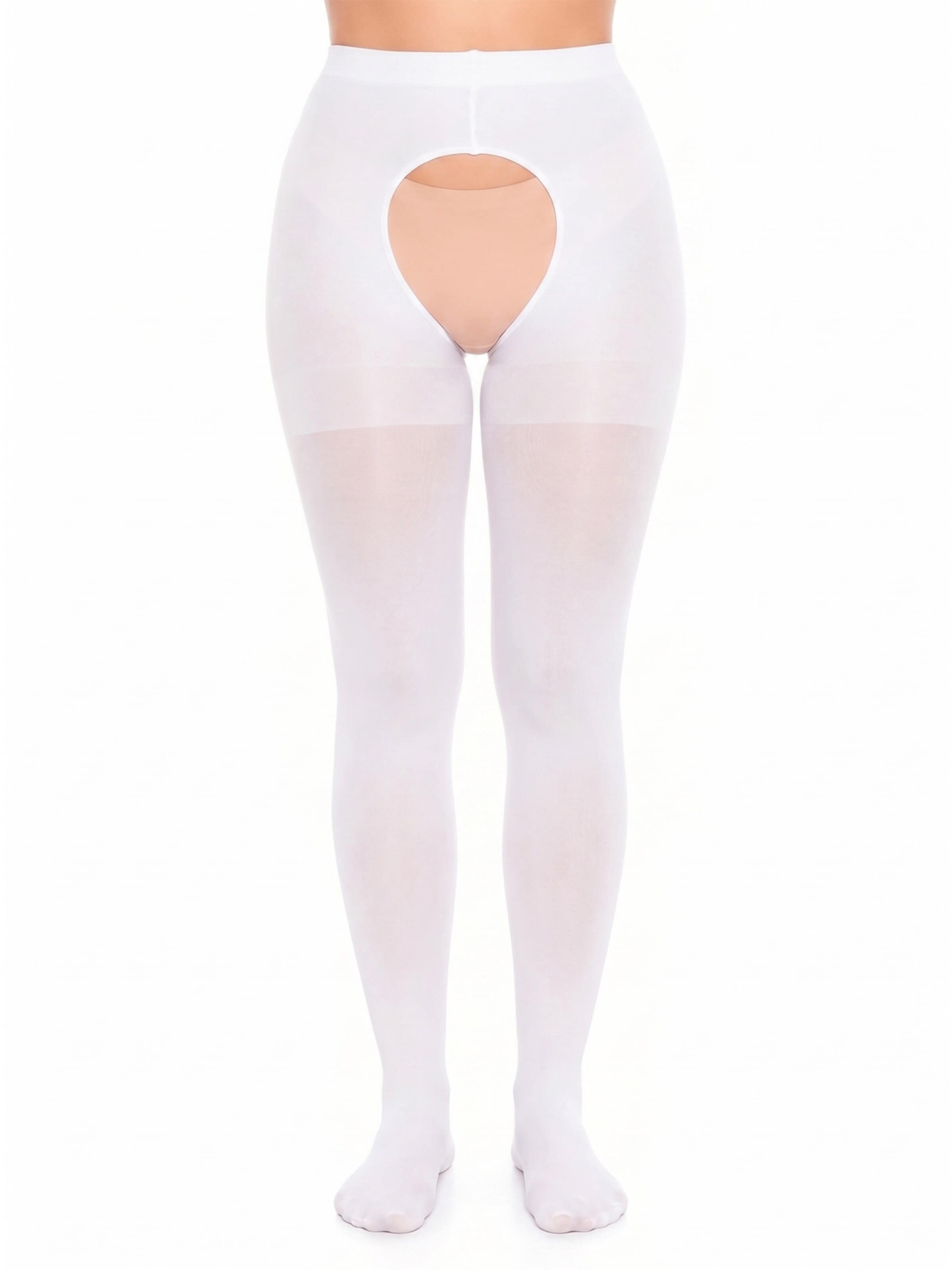 Collant 'Overt Microfaser Strumpfhose' di GLAMORY in bianco: frontale