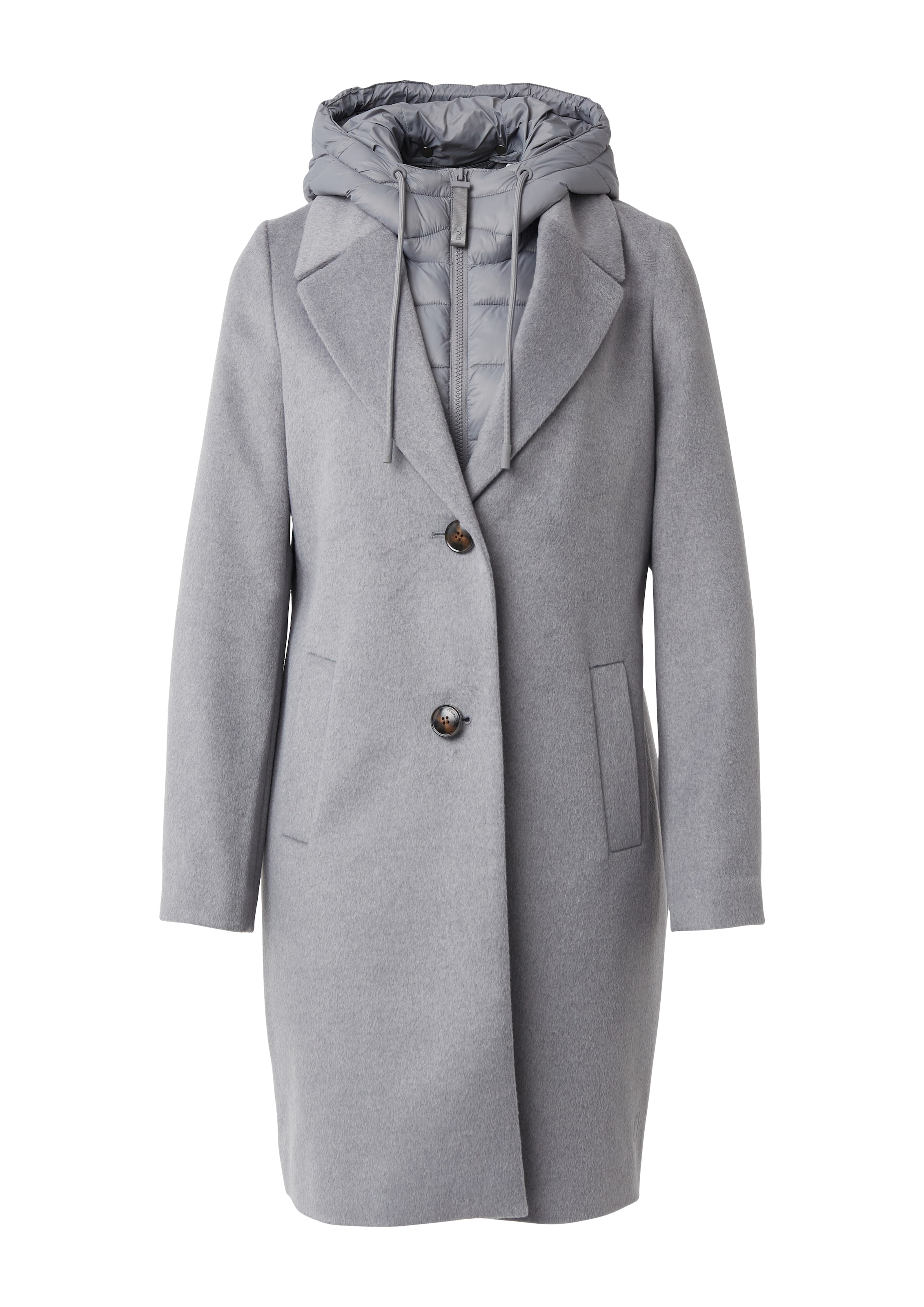 comma casual identity Wintermantel in Grijs: voorkant