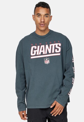 Recovered Shirt 'NFL New York Giants Oversized L/S Washed' in Grey: front