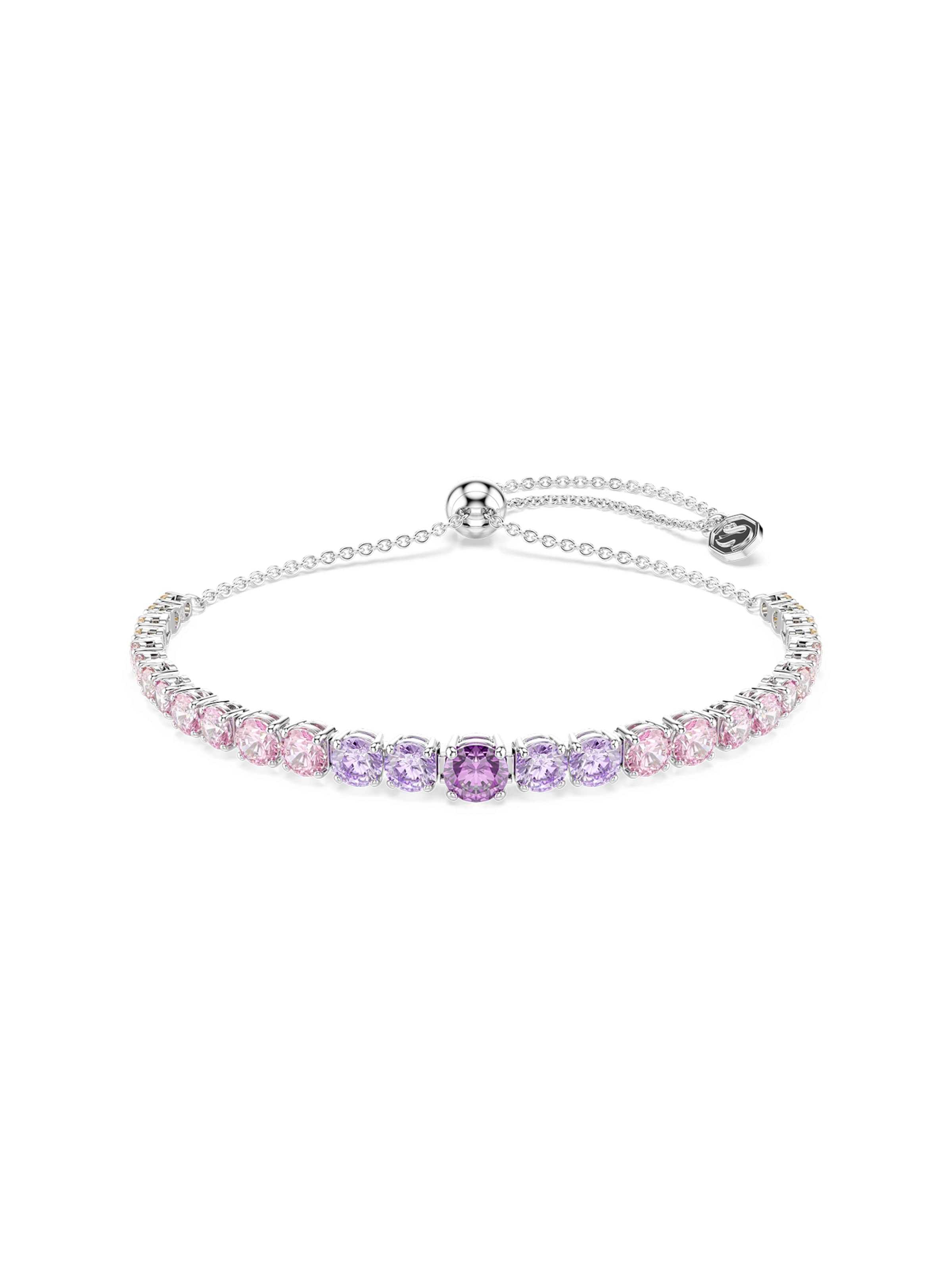 Swarovski Bracelet en violet / lilas / rose / argent, Vue avec produit