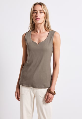 STREET ONE Top in Brown: front