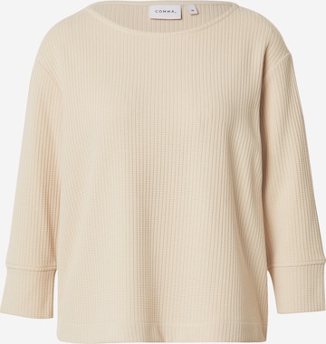 Sweat-shirt COMMA en beige : devant