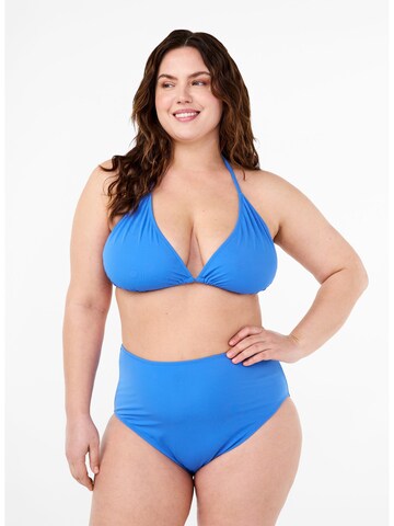 Swim by Zizzi Bikini bottom 'Smia' in Blue: front