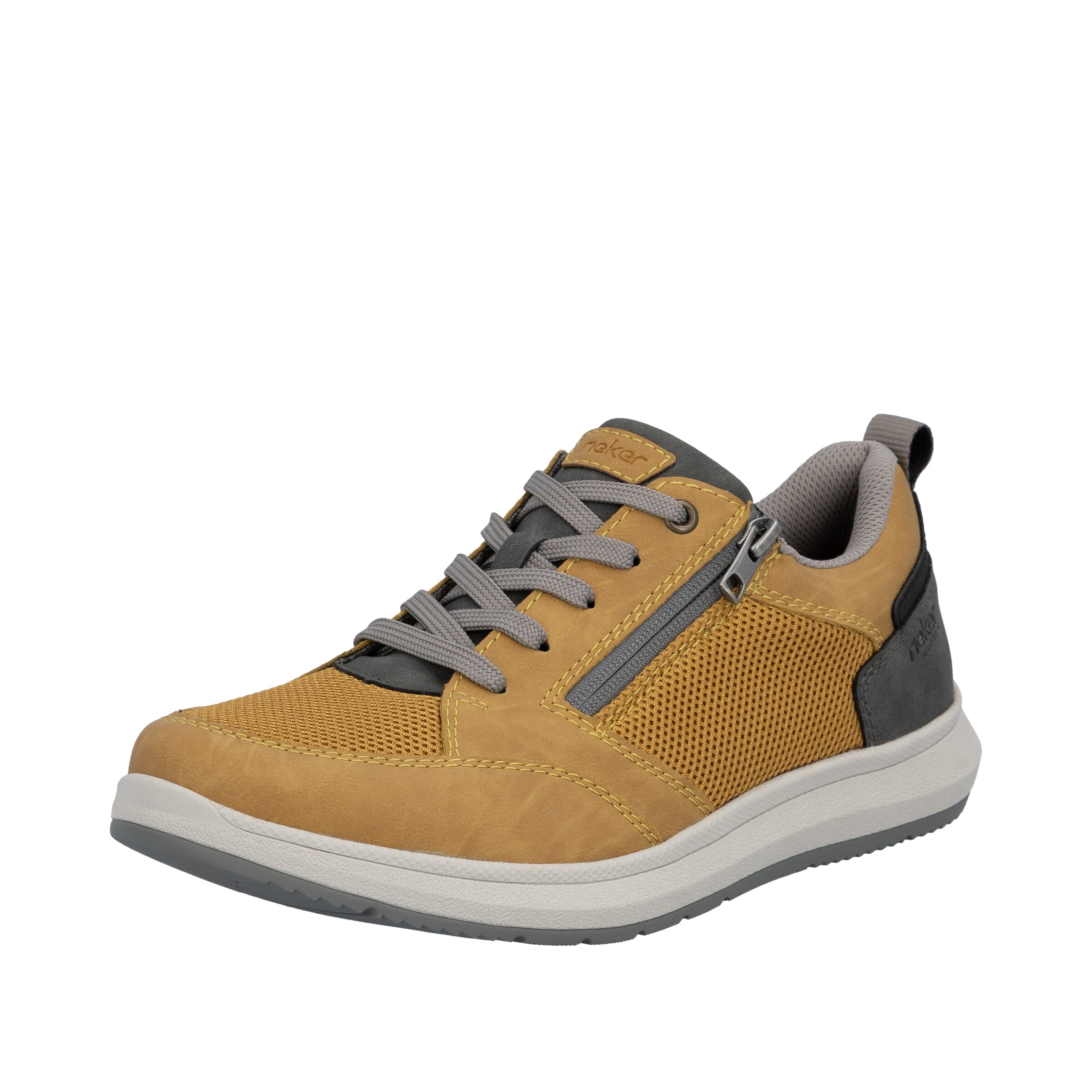 Baskets basses Rieker en jaune : devant